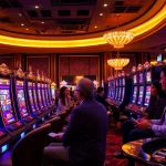 Nổ hũ 69VN offers a thrilling casino atmosphere with vibrant slot machines and excited players.