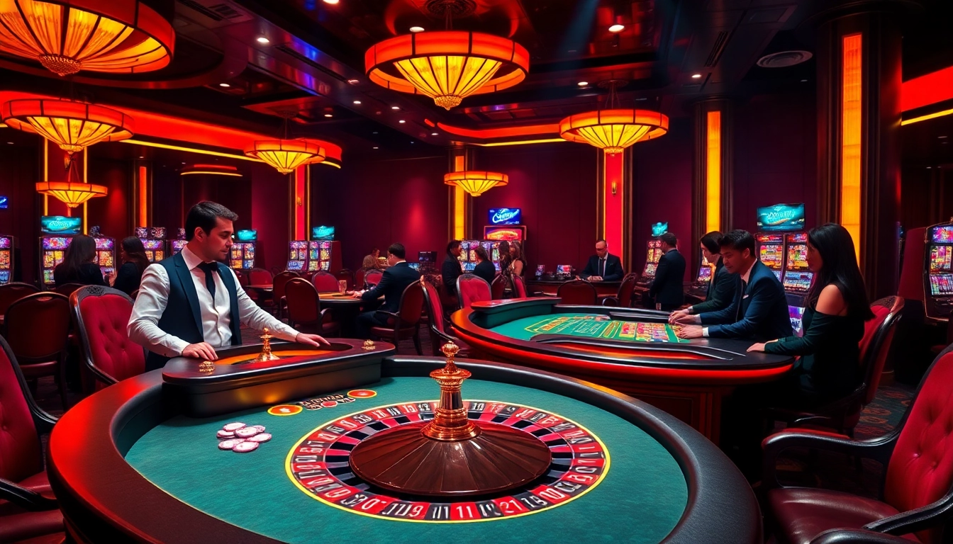 kkwin players enjoying an exciting roulette game at a luxury casino