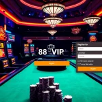 Join Đăng Ký Nhà Cái 68VIP and experience the thrill of online gambling with vibrant casino visuals.