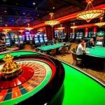 Players engaging with thrilling casino games at https://98winii.com/ featuring poker and roulette tables.