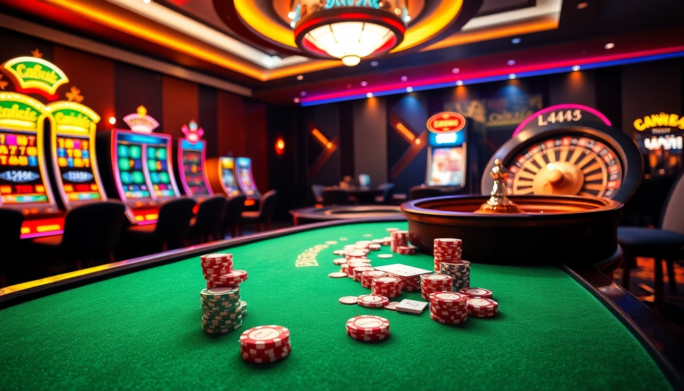 Experience thrilling gameplay and winning opportunities at L444's vibrant casino environment.