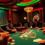 Nohu-themed poker table with vibrant chips and cards, capturing the excitement of casino gaming.