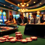 S8 smartphone enhances gameplay with luxury ambiance in an upscale casino environment.