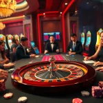 Experience the thrill of kèo nhà cái with an exciting casino scene featuring a roulette wheel.