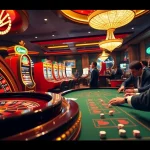 Playing exciting games at https://sunwin5.org/ with interactive casino tables and slot machines.