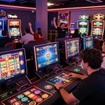 Exciting online gaming scene showcasing 79win players engaging with vibrant games and live dealers.