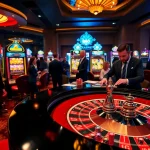 Experience thrilling excitement at rr88.com with players at a luxurious casino roulette table.