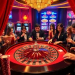 SIN88 players engaging in a thrilling casino experience with roulette and poker chips.