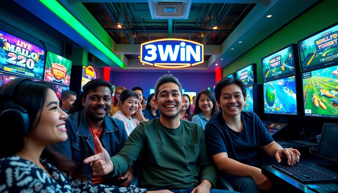 Players enjoying 3WIN games in an engaging modern gaming environment.