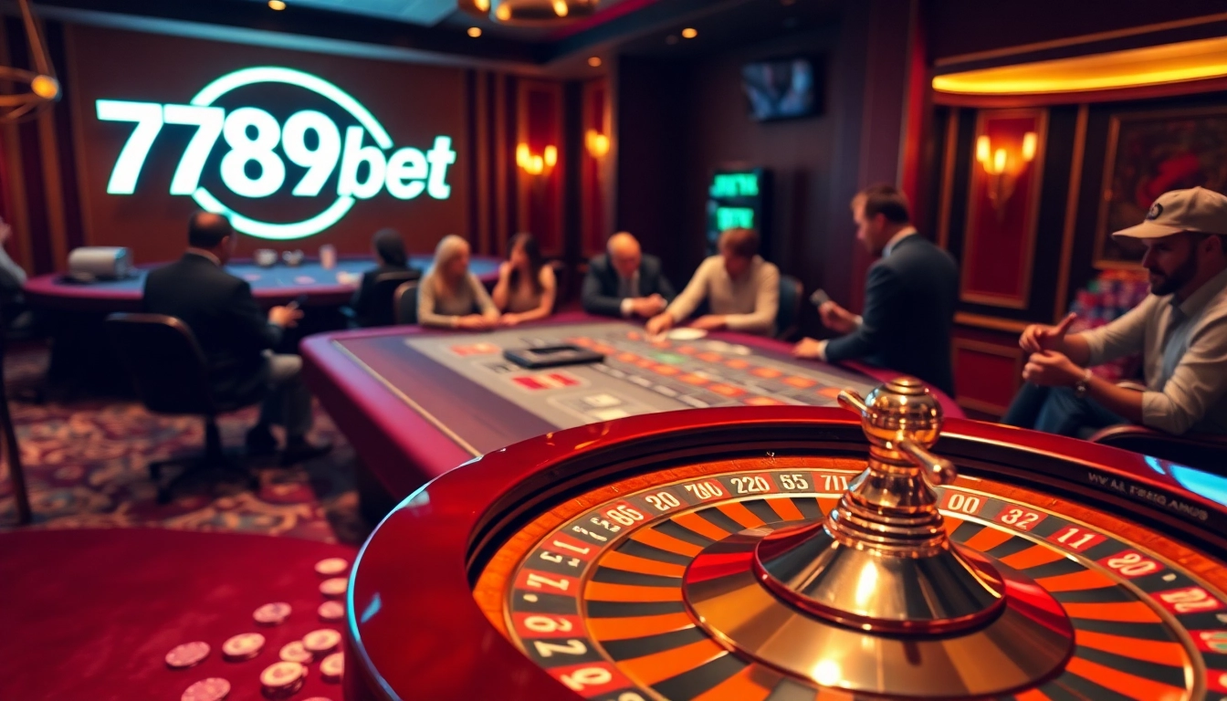 Action-packed roulette scene at 789bet casino, showcasing a thrilling gaming atmosphere.