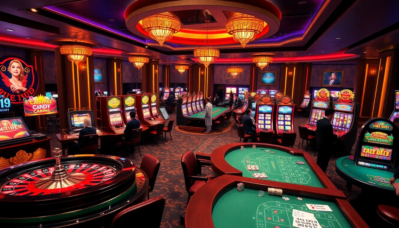 Players enjoying high-stakes gambling table games at 13win casino, featuring poker and roulette.