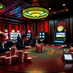 Experience high-stakes poker action at 95Y, where luxury meets excitement in the casino.