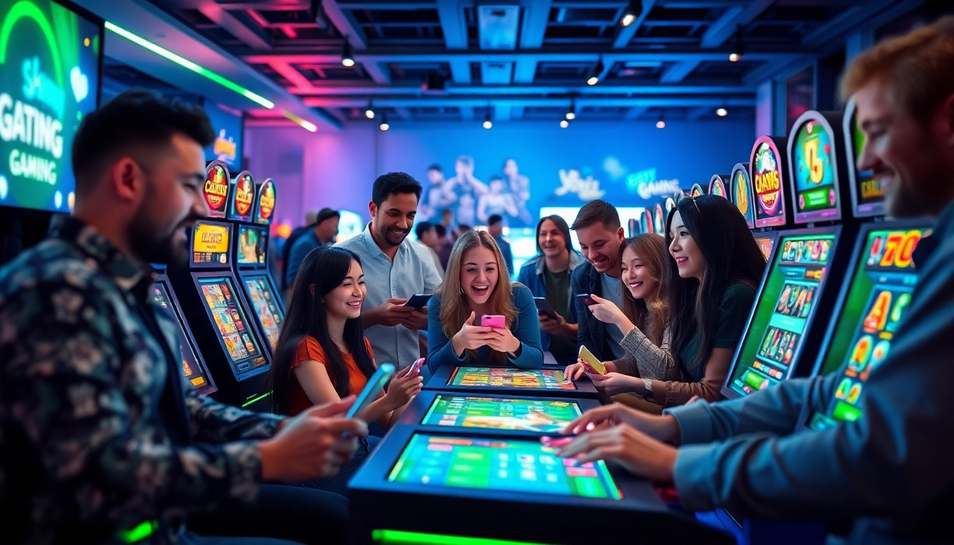 Exciting online gaming atmosphere at go-88.us.com with players enjoying diverse games.