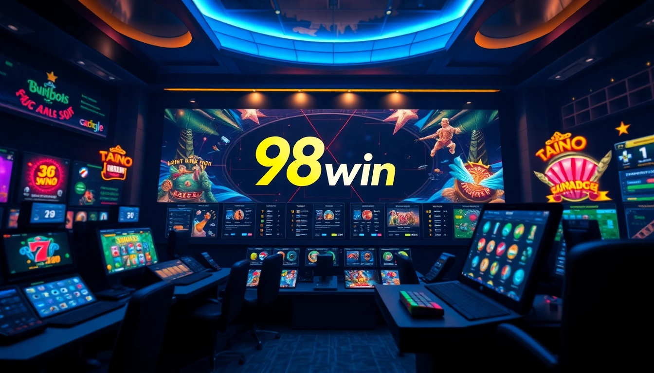 Experience thrilling gaming at 98win with a vibrant casino atmosphere.