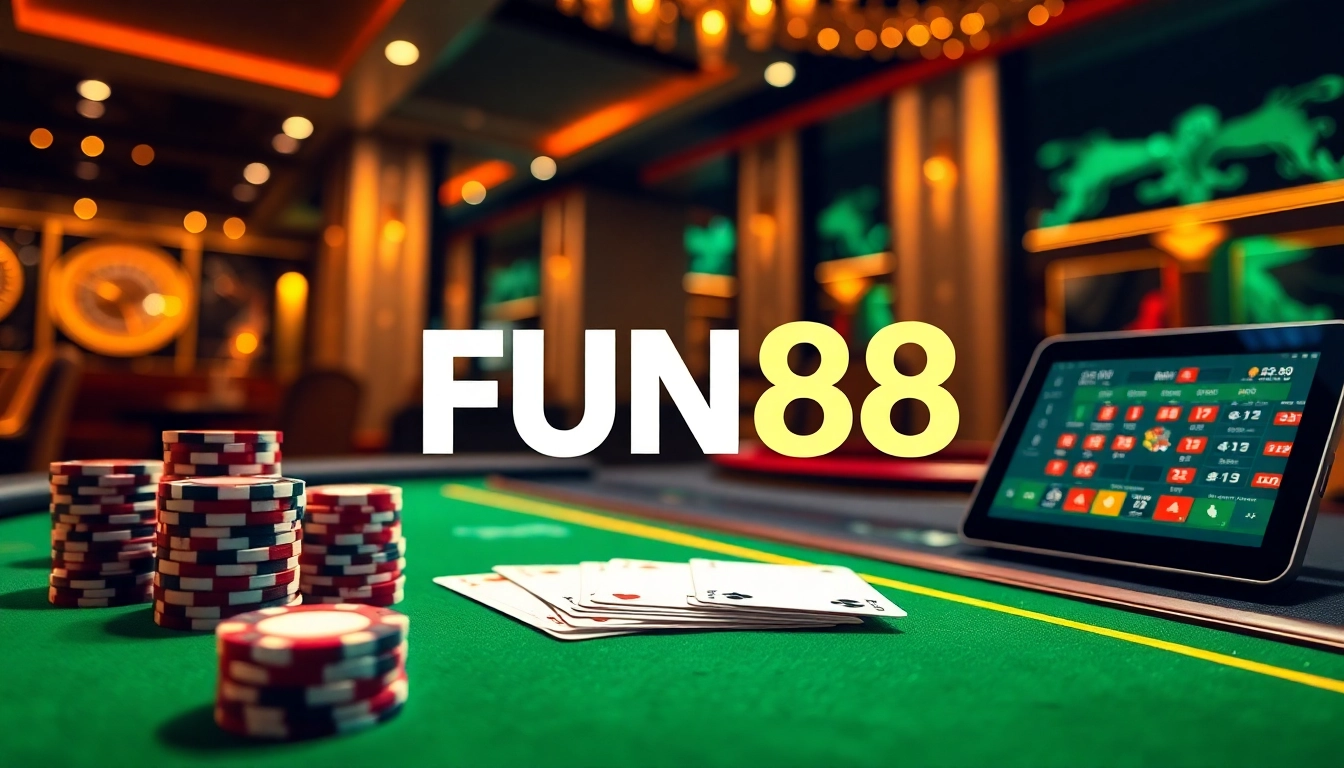 Experience thrilling games like poker and roulette at FUN88 online casino platform.