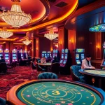 Engage in thrilling gameplay at 3win's upscale casino featuring modern slot machines and poker tables.