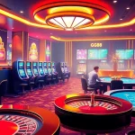 Experience thrilling gameplay at GG88's online casino with vibrant tables and dynamic gaming elements.