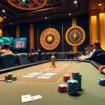 Engage in thrilling gameplay at Trang Chủ Kuwin with live poker, roulette, and vibrant casino visuals.