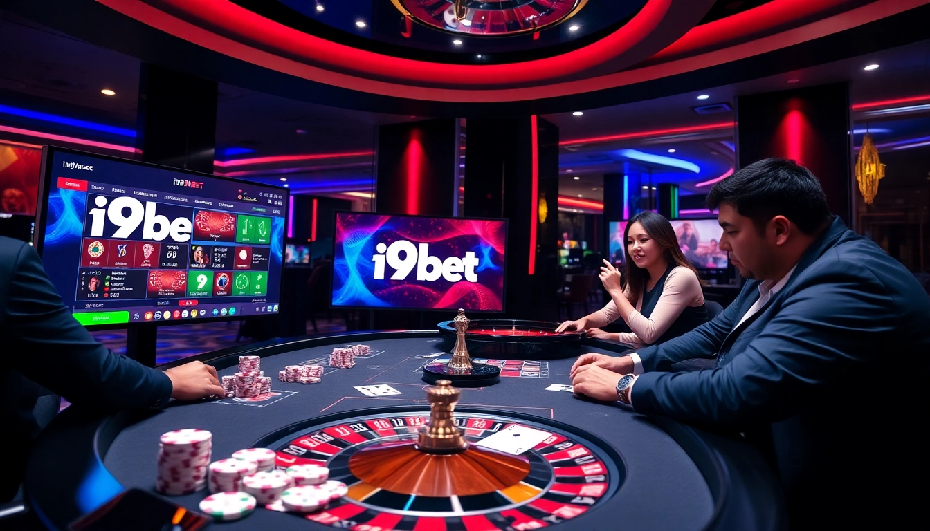 Experience the thrilling atmosphere of online gambling at i9bet with vibrant gaming visuals.