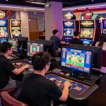 Players enjoying a vibrant online casino experience with 99win, showcasing exciting games and dynamic atmosphere.