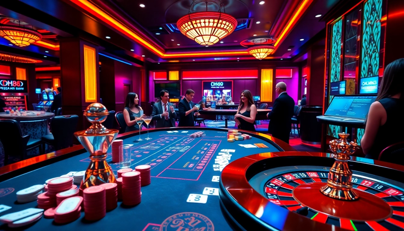 Experience thrilling gameplay at DH88 with exciting poker and roulette action.