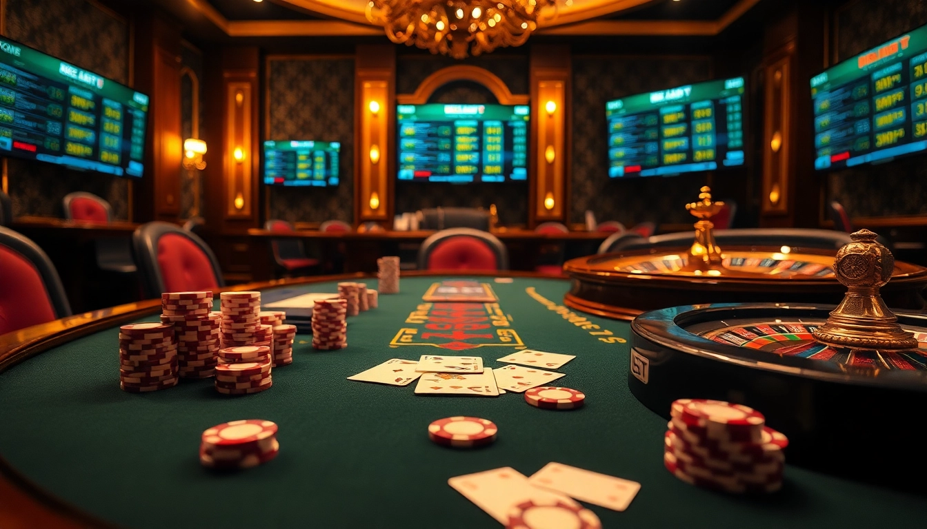 Experience high-stakes poker at kbbet with vibrant chips and thrilling gameplay.