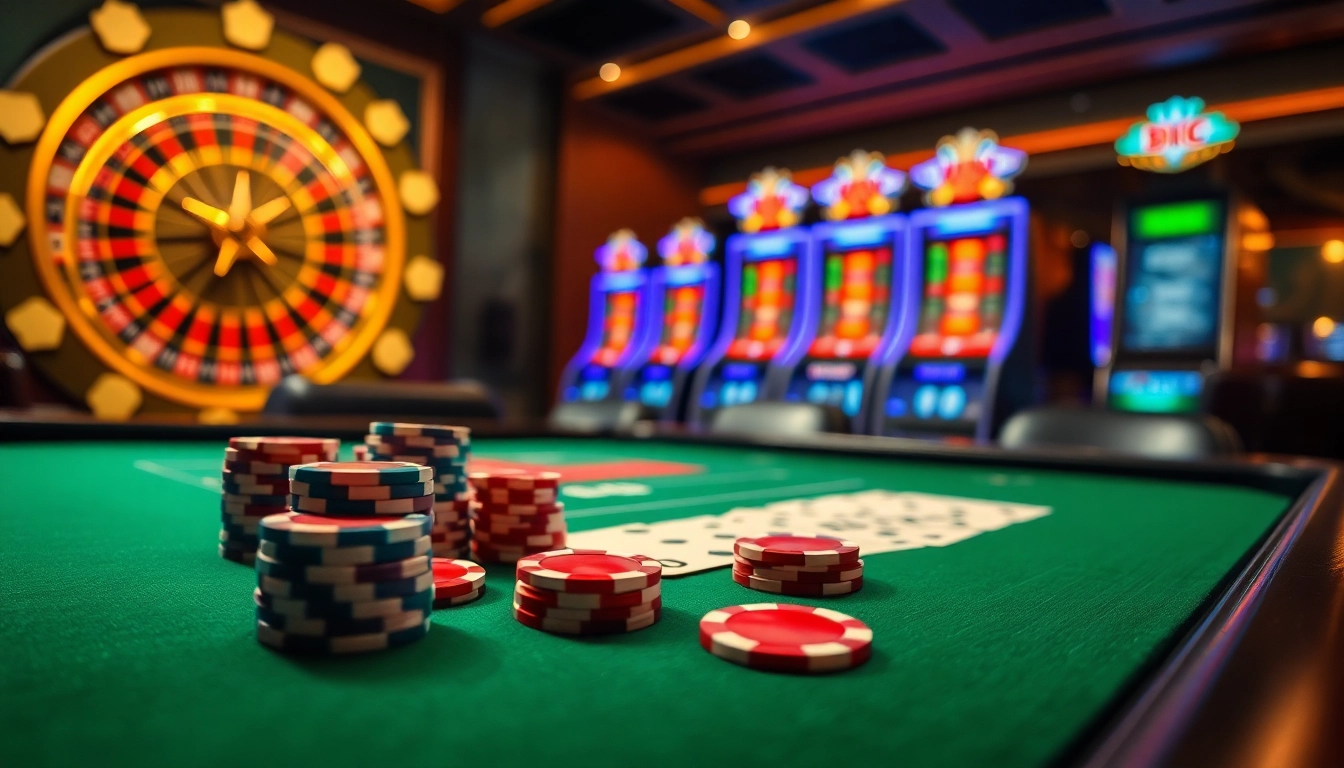 Experience the thrilling atmosphere of Lucky88 as players engage in exciting casino games.