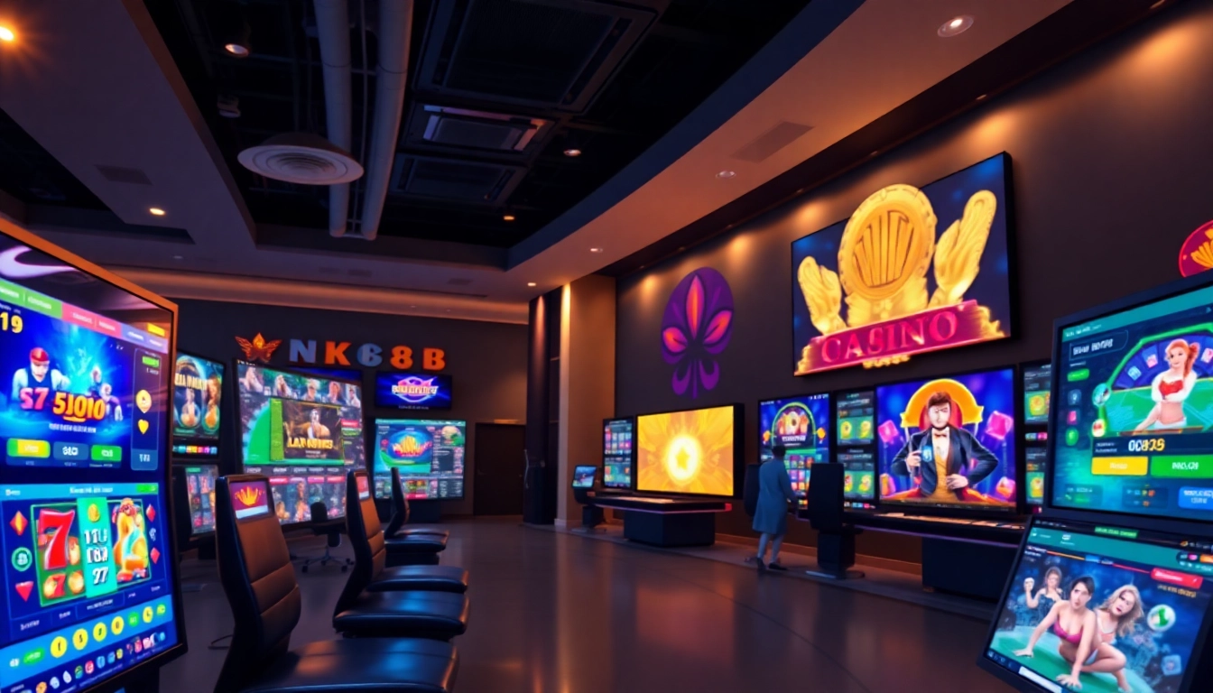 Interactive online betting experience with nk88 showcases vibrant casino games and user-friendly design.