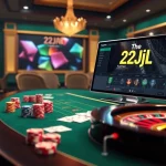 Experience the thrill of poker and roulette at 22JL casino with luxurious gaming elements.