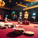 Engage with bongdalu as players strategize at a luxurious casino table filled with poker chips and cards.