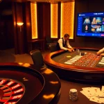 Experience the thrill of gambling at https://tg88-casino.com/ with an elegant casino scene featuring poker chips and players celebrating.
