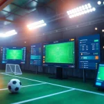 Bongdanet digital platform showcasing live football scores and statistics with vibrant interface.