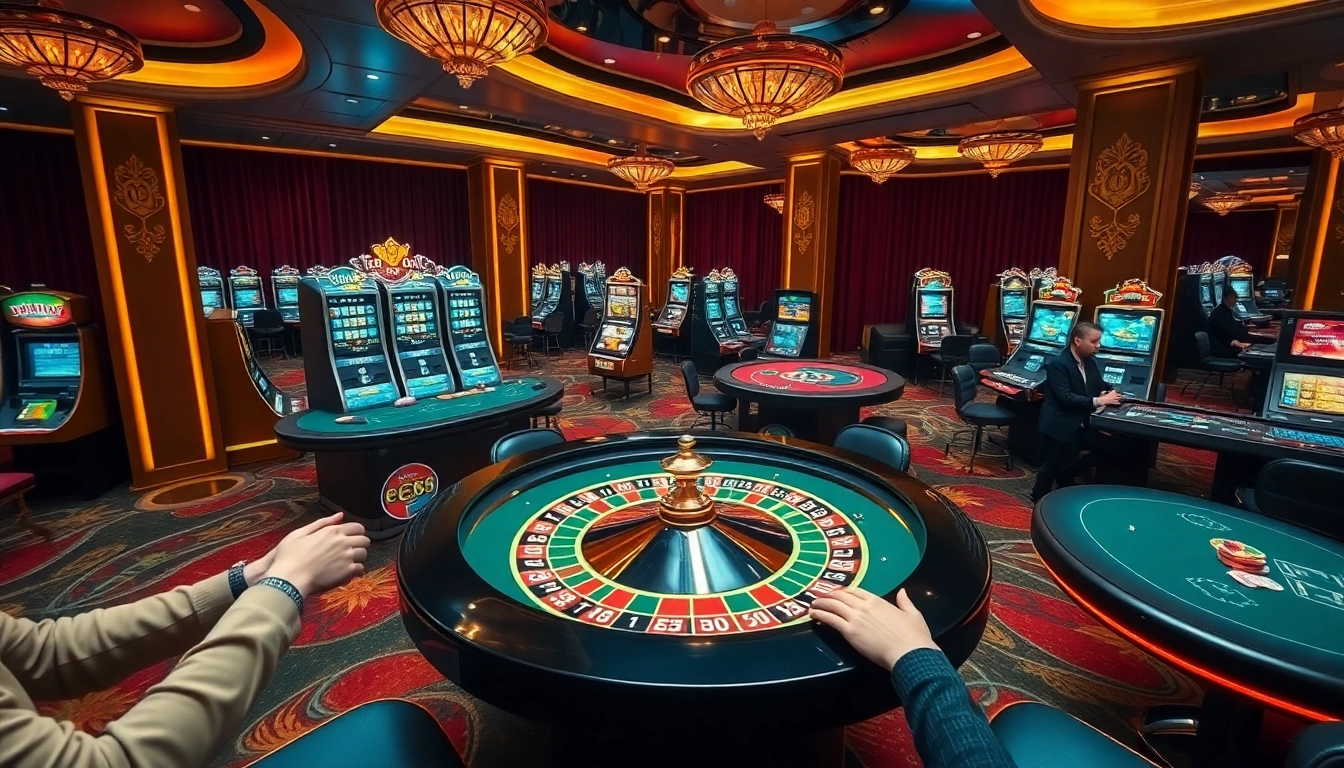 Experience thrilling gameplay at the EE88 casino with vibrant tables and engaging online interfaces.