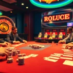 Experience the thrill of 79king with players engaged in a high-stakes poker game at an elegant casino table.