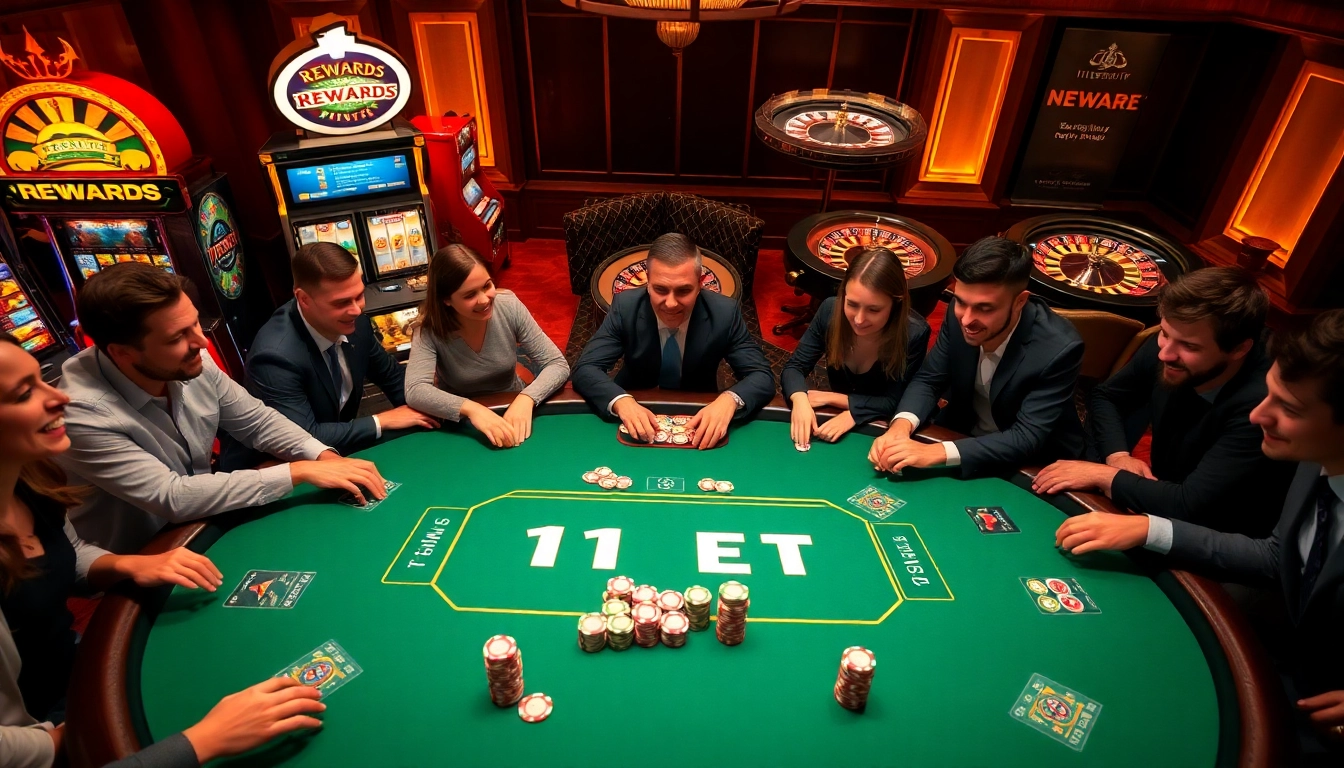 Experience the excitement of winning with 11bett.it.com at a vibrant poker table filled with action and luxury.