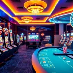 Rikvip online gaming platform showcasing vibrant casino games in a modern digital environment.
