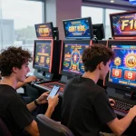 Exciting gameplay at F168 online casino with diverse players engaging in sports betting and live games