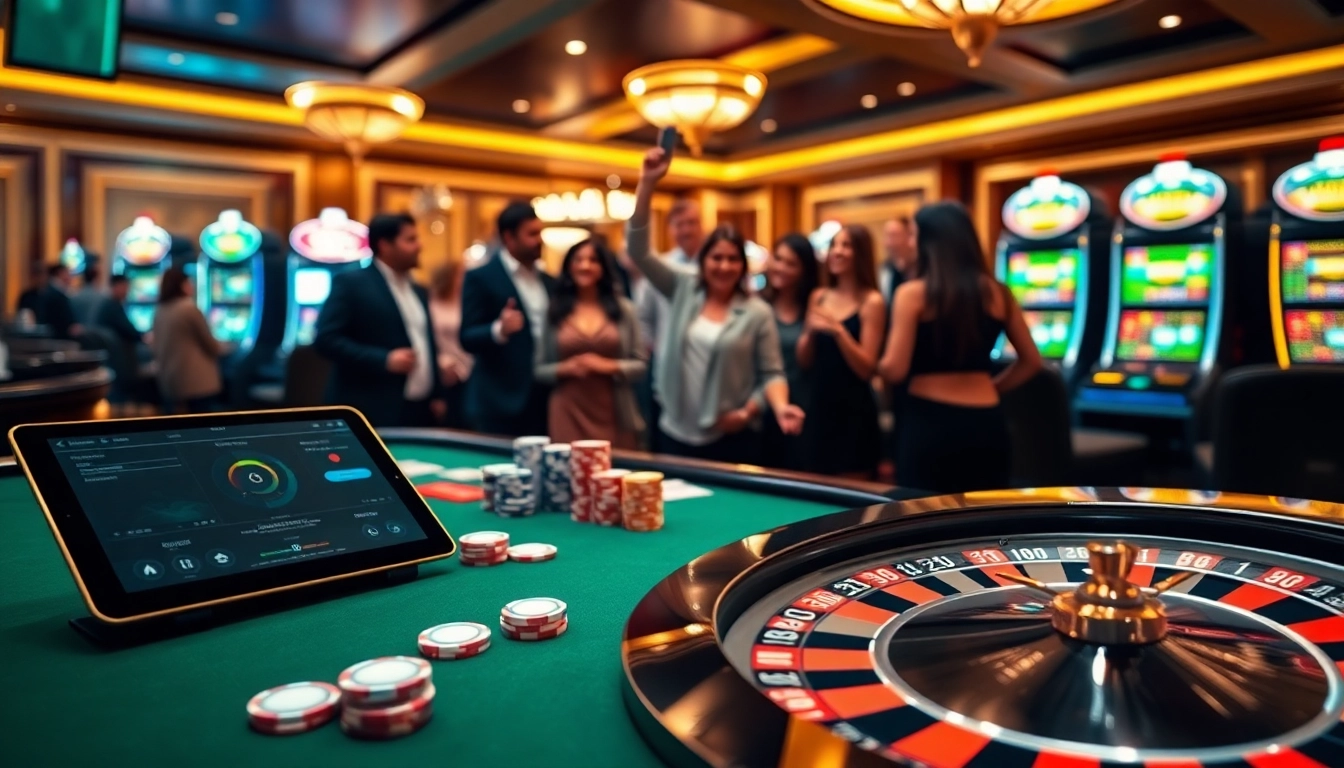 Experience thrilling gameplay at BL555 casino with vibrant tables and excited players.
