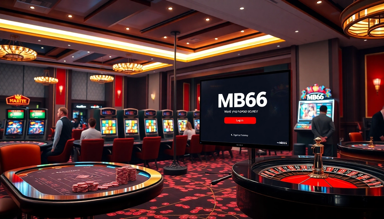 Experience thrilling gameplay at https://mb66-t.com/ with vibrant slot machines and poker tables