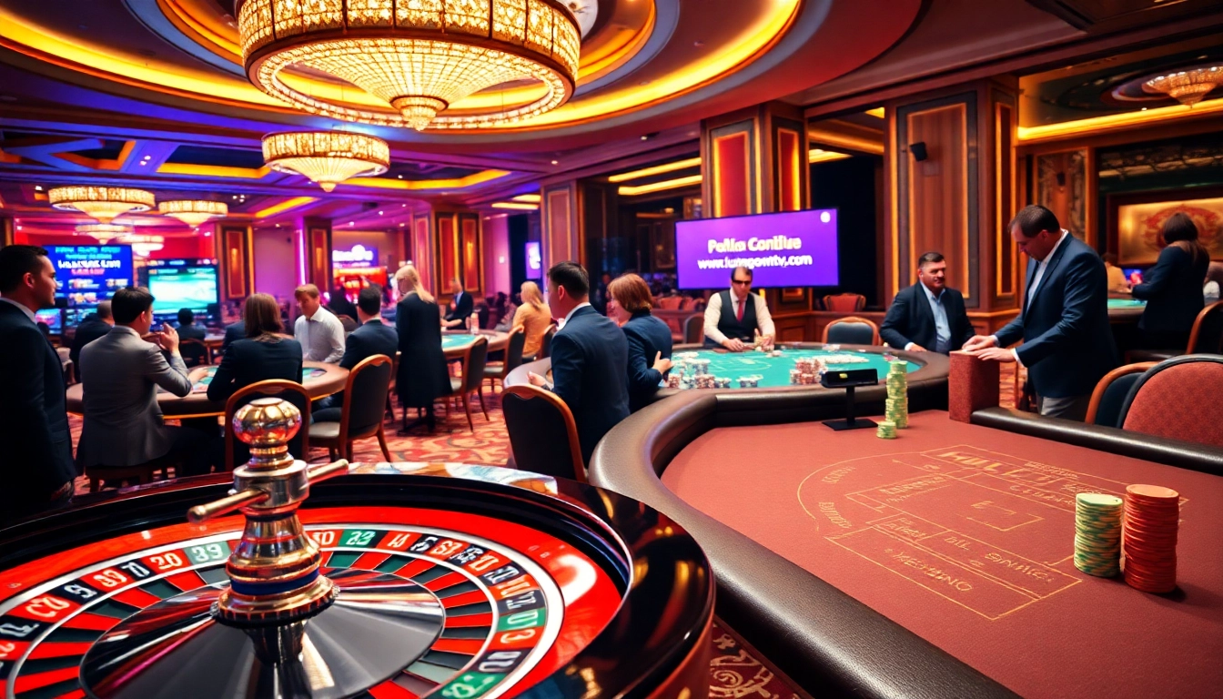 Experience high-stakes excitement at https://luongsontv5.com/ featuring a lively casino scene with roulette and poker games.