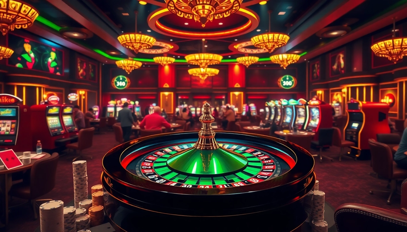 Experience the luxury of five88 with exciting roulette gameplay in a vibrant casino setting.