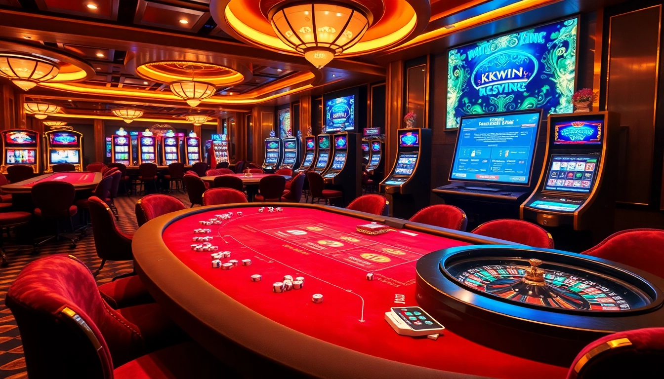 Experience the thrill of kkwin with captivating slot machines and vibrant casino tables.