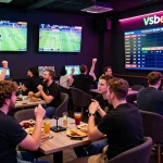 Dynamic live sports betting scene at Vsbet with engaged players and vibrant atmosphere.