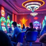 Exciting nk88 gaming environment with vibrant colors and dynamic player interactions.