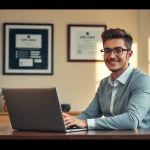 Diploma kopen Telegram-concept met een professional die online diploma-opties bespreekt.