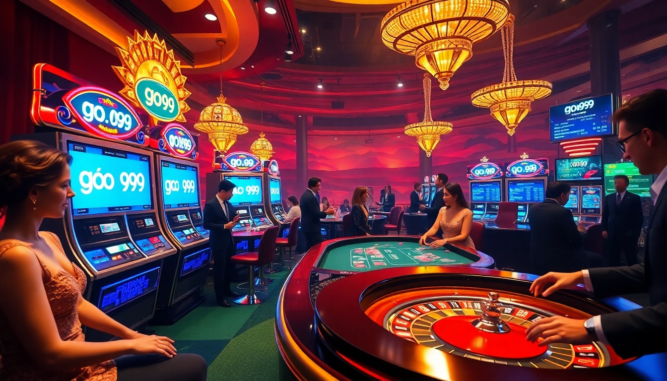 Experience the thrill of gaming at go99 with vibrant slots and table games in a luxurious setting.