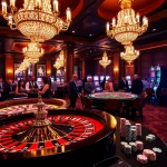 Experience the excitement of a luxurious casino with C168-themed roulette and poker tables.