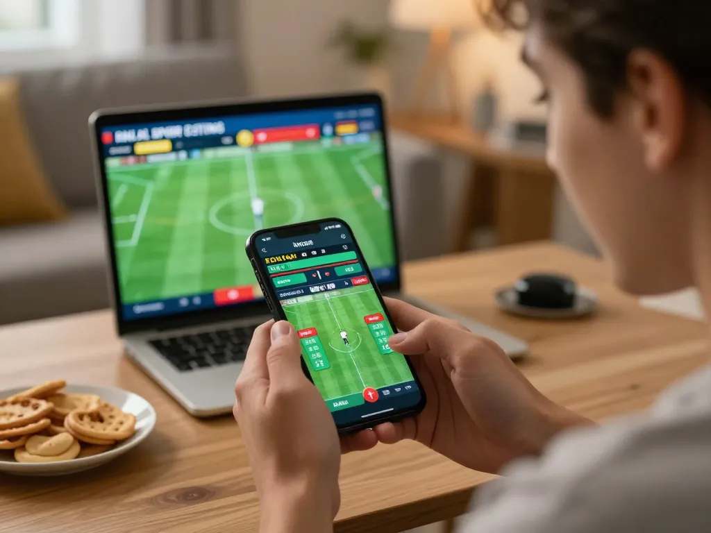 Experience instant betting on OK365 during live football games.