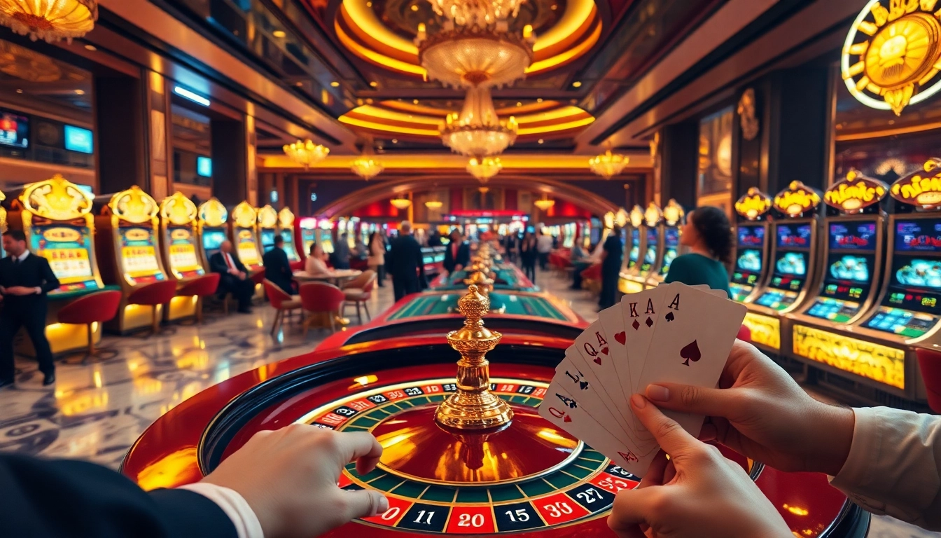 Players engaging in high-stakes roulette at https://da88st.com/, capturing the excitement and luxury of casino gambling.