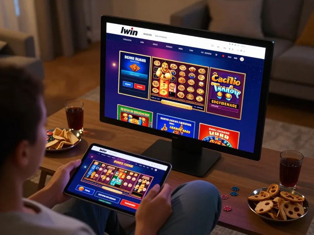Iwin offers an engaging online casino experience with various games in a cozy home setting